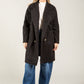 Buttoned Soft Boucle Coat