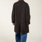 Buttoned Soft Boucle Coat
