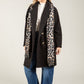 Buttoned Soft Boucle Coat