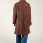 Buttoned Soft Boucle Coat