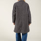 Buttoned Soft Boucle Coat