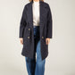 Buttoned Soft Boucle Coat