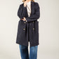 Buttoned Soft Boucle Coat