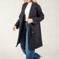 Buttoned Soft Boucle Coat