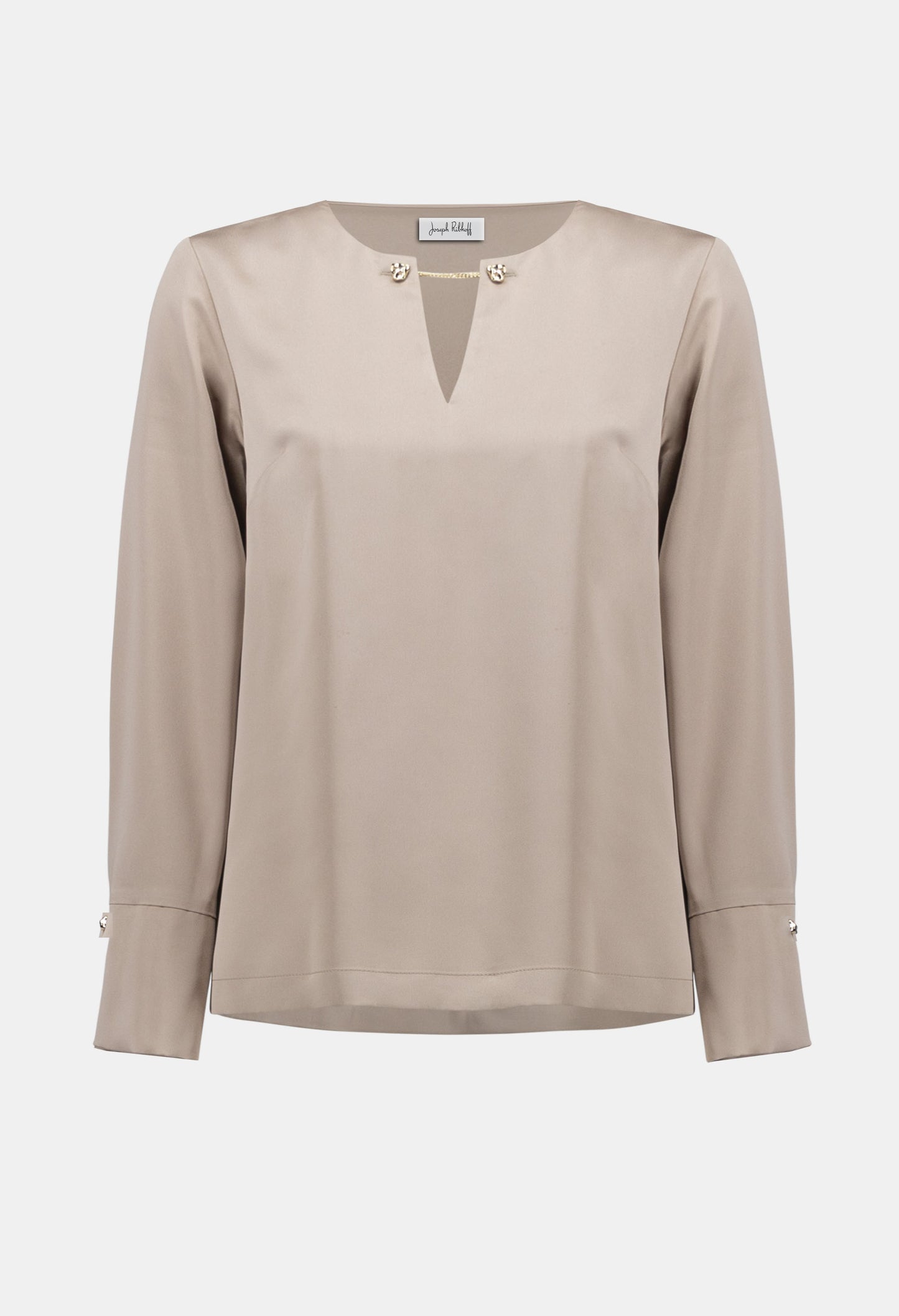 Chic V-neck Long-sleeve Blouse