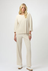 Pleated Scuba Crepe Boxy Top