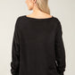 Diamante Detail V-Neck Jumper
