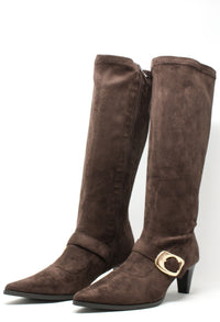 Buckle Knee High Boot