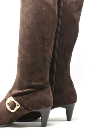 Buckle Knee High Boot