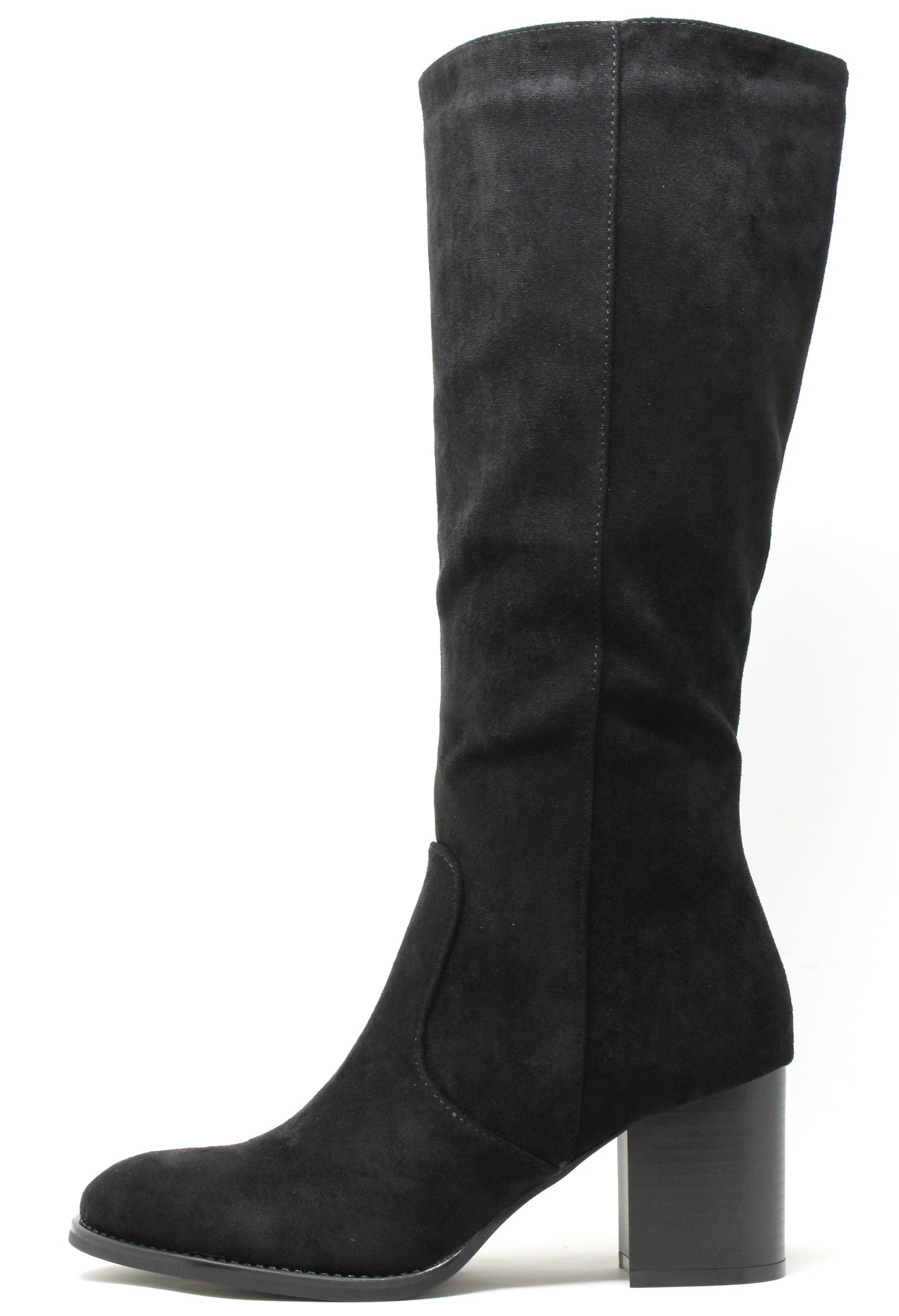 Faux Suede Knee High Boot