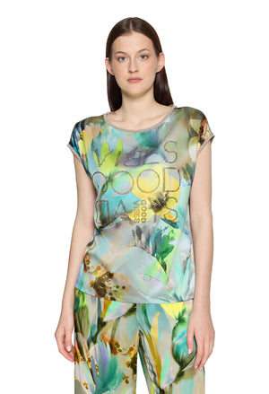 Good Vibes Satin Look Top