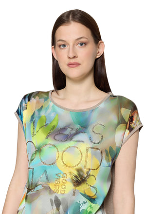 Good Vibes Satin Look Top