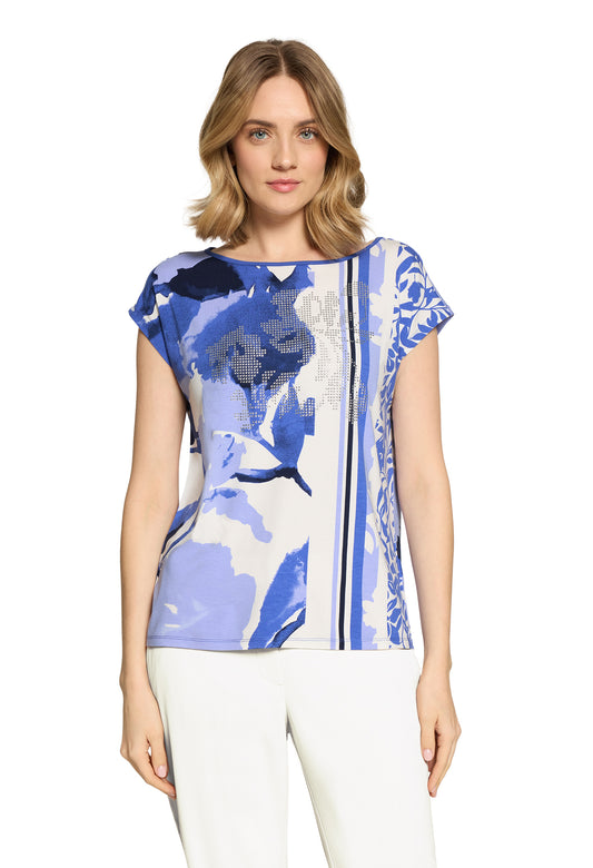 Embellished Printed Top