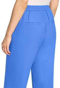 Wide Leg Linen Blend Trousers