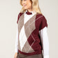 Argyle Knitted Vest