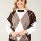 Argyle Knitted Vest