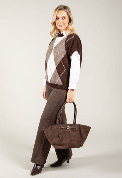 Argyle Knitted Vest