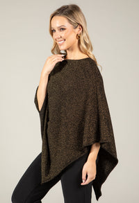 Metallic Knit Cape