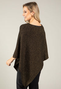 Metallic Knit Cape