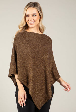 Metallic Knit Cape
