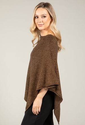 Metallic Knit Cape