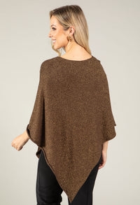 Metallic Knit Cape