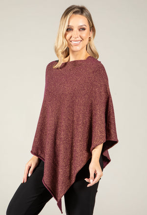 Metallic Knit Cape