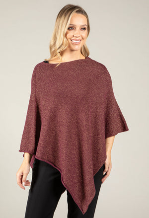 Metallic Knit Cape