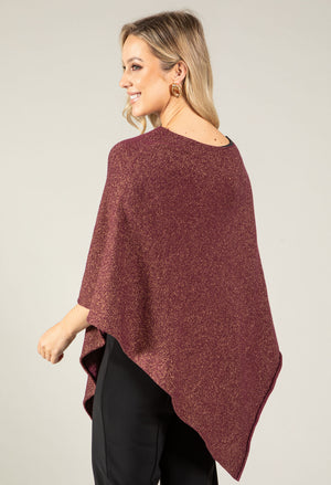 Metallic Knit Cape
