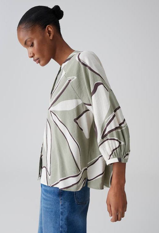 Faloom Fine Print Blouse