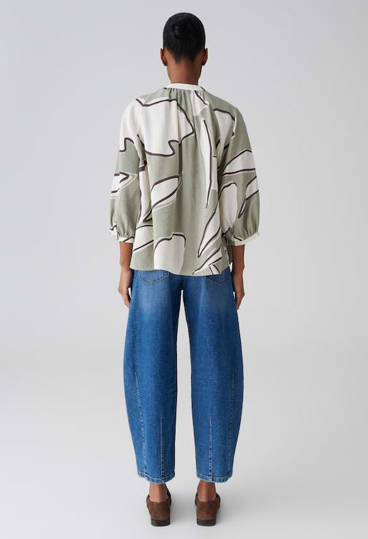 Faloom Fine Print Blouse