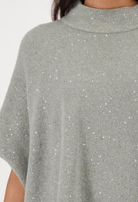 Sequin Knit Cape