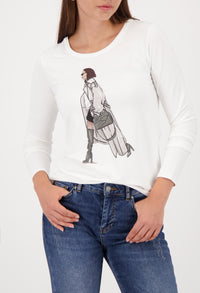 Printed Long Sleeve Top