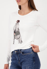 Printed Long Sleeve Top