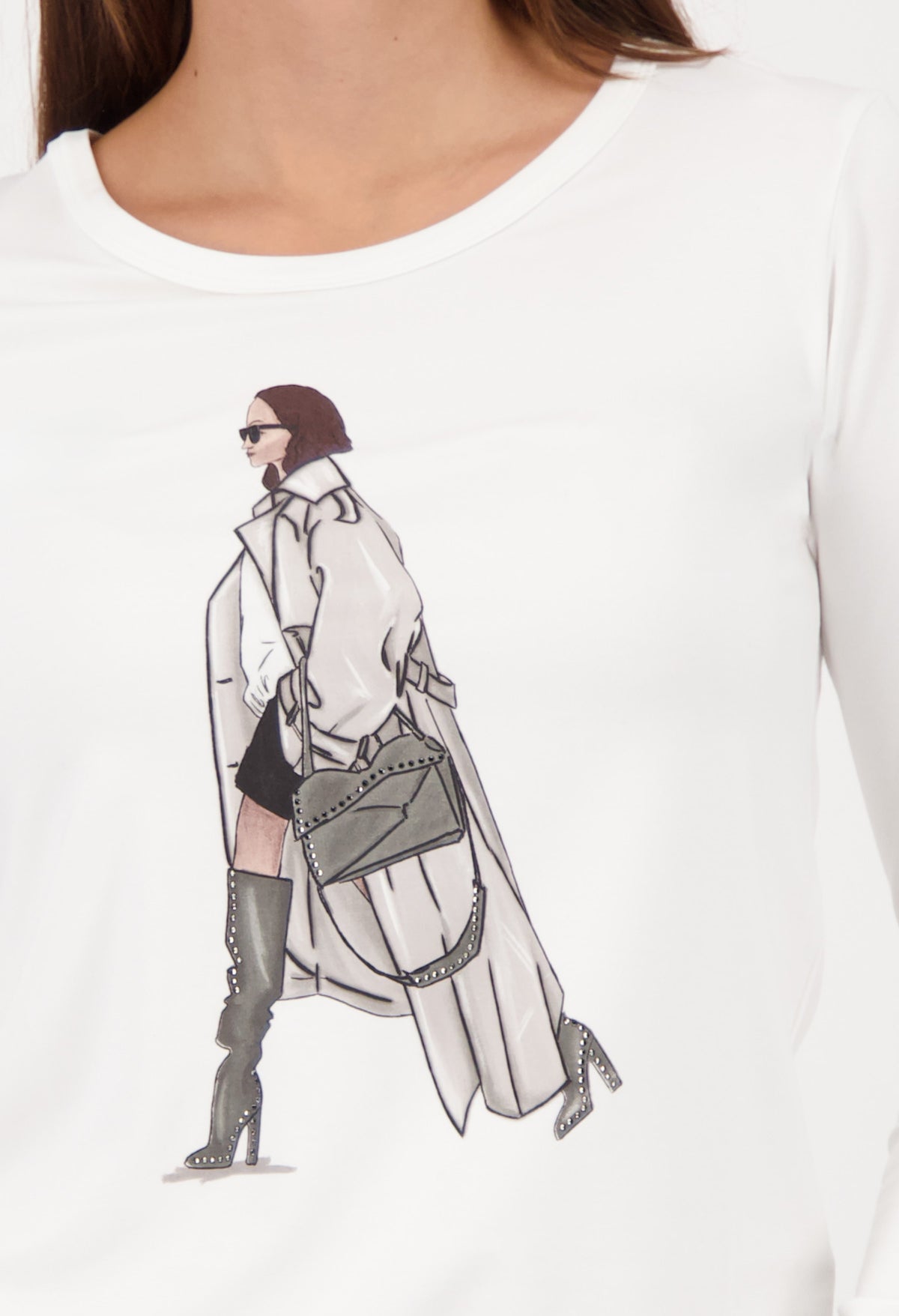 Printed Long Sleeve Top