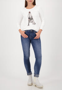 Printed Long Sleeve Top