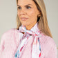 Butterfly Print Satin Touch Scarf