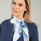 Butterfly Print Satin Touch Scarf