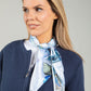 Butterfly Print Satin Touch Scarf