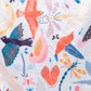 Bird Print Satin Touch Scarf