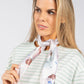 Bird Print Satin Touch Scarf