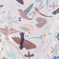 Bird Print Satin Touch Scarf