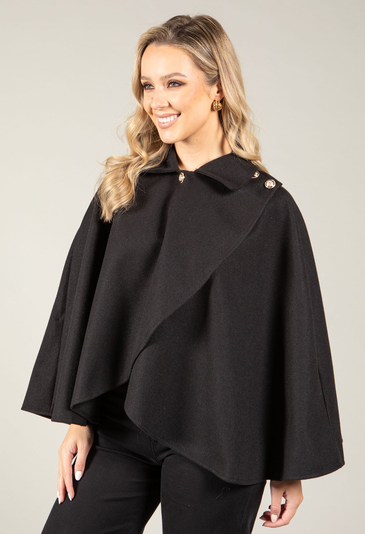 Buttoned Cape