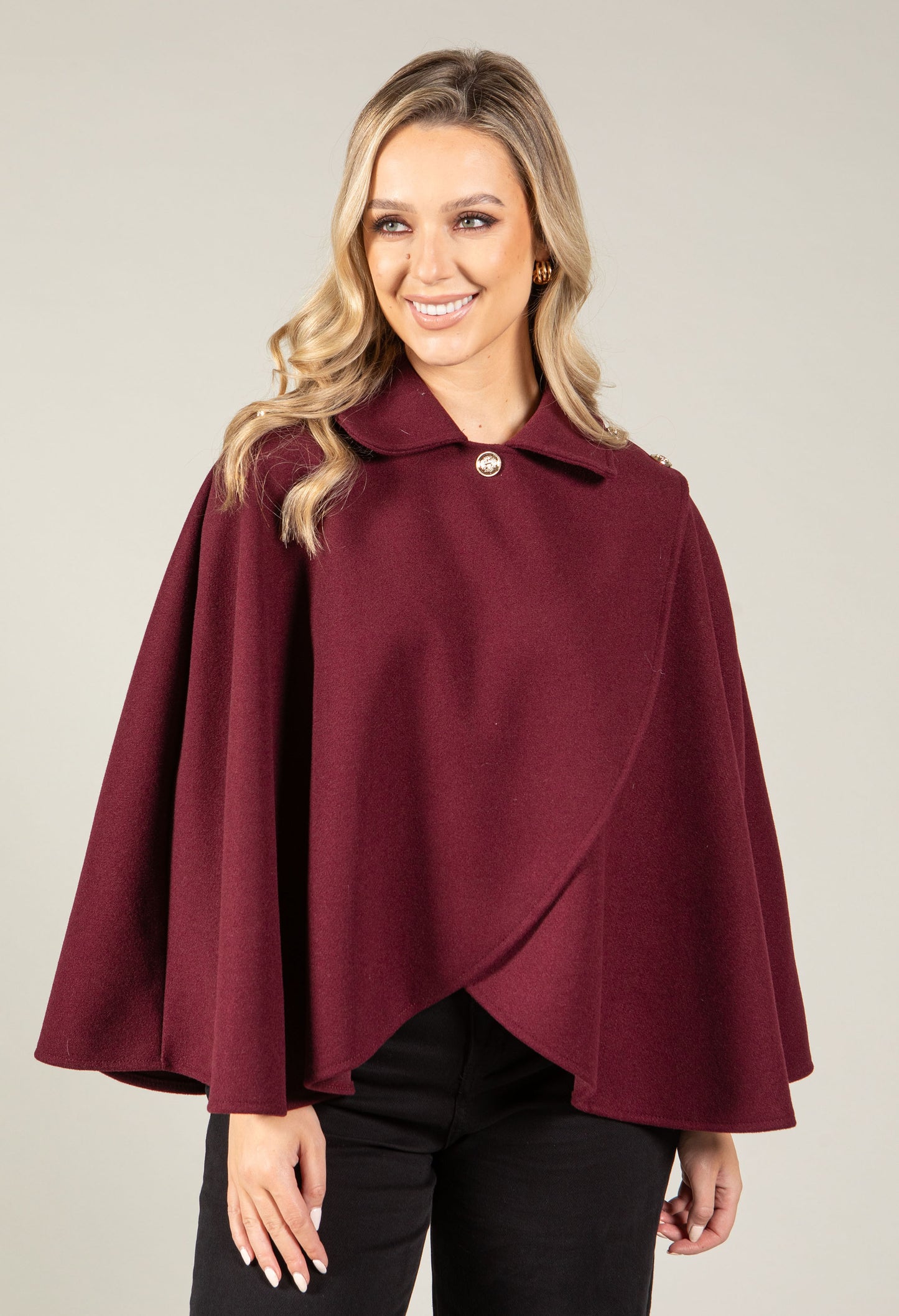 Buttoned Cape