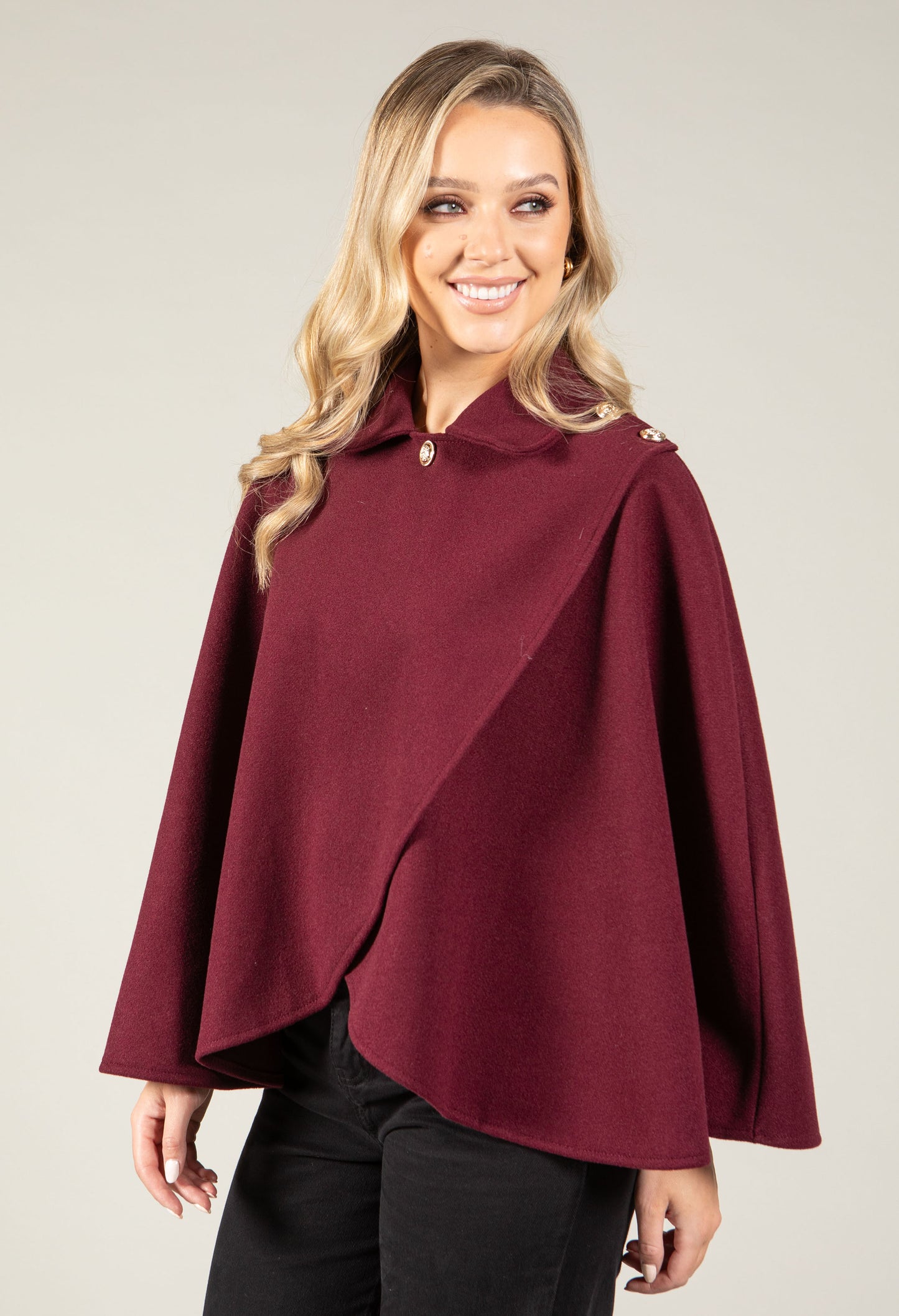Buttoned Cape