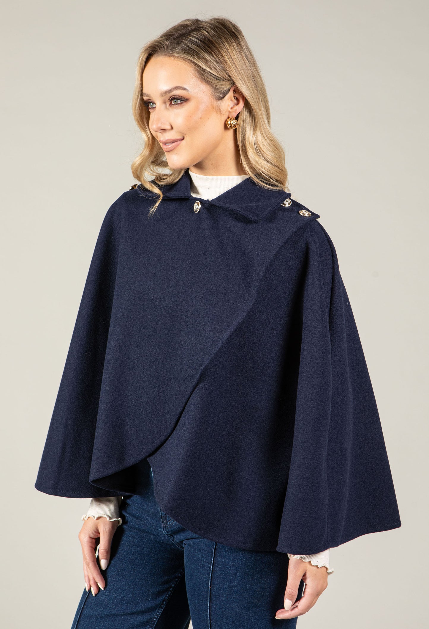 Buttoned Cape