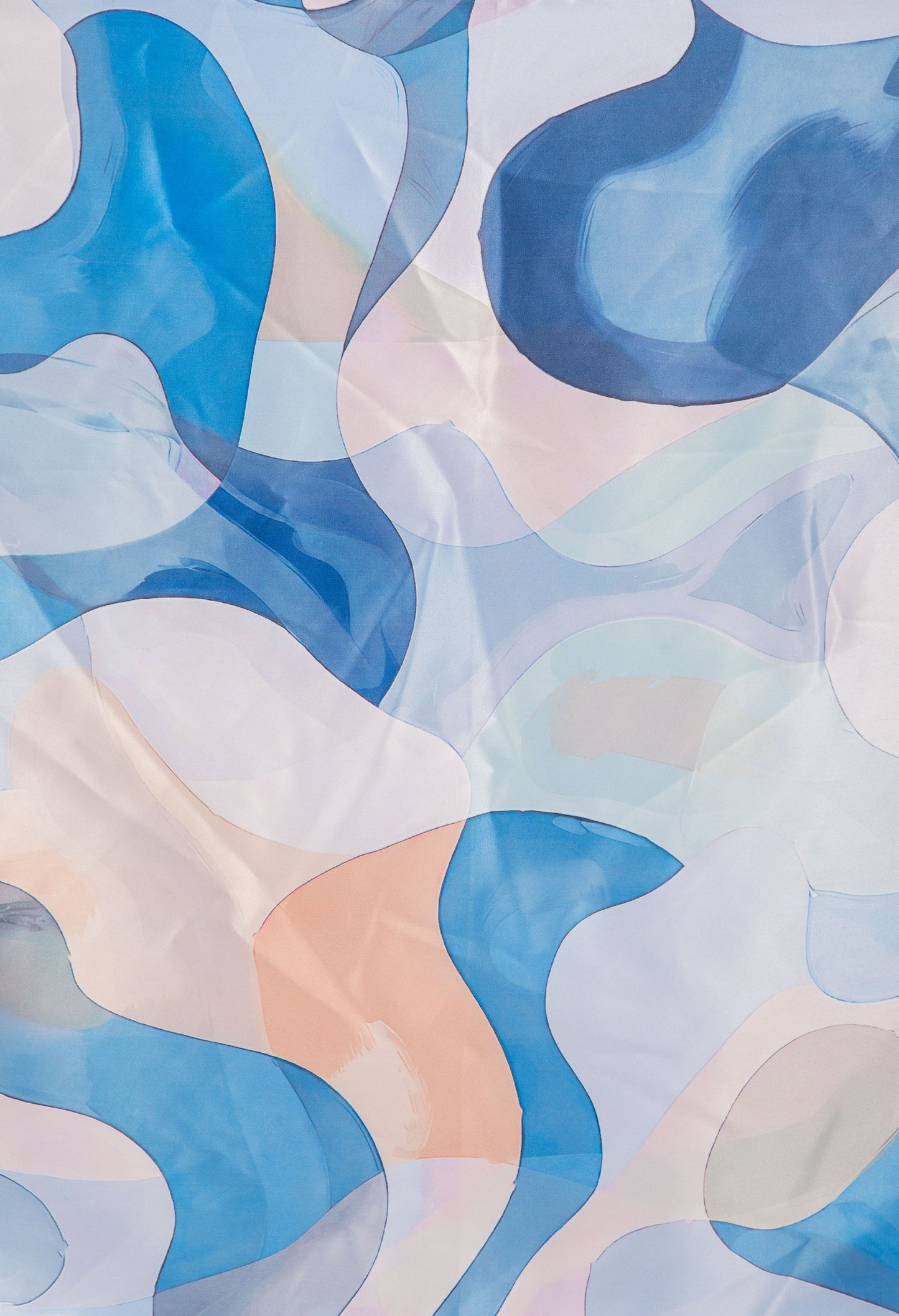 Geometric Print Satin Touch Scarf