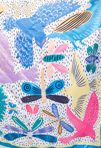 Dragon Fly Satin Touch Scarf