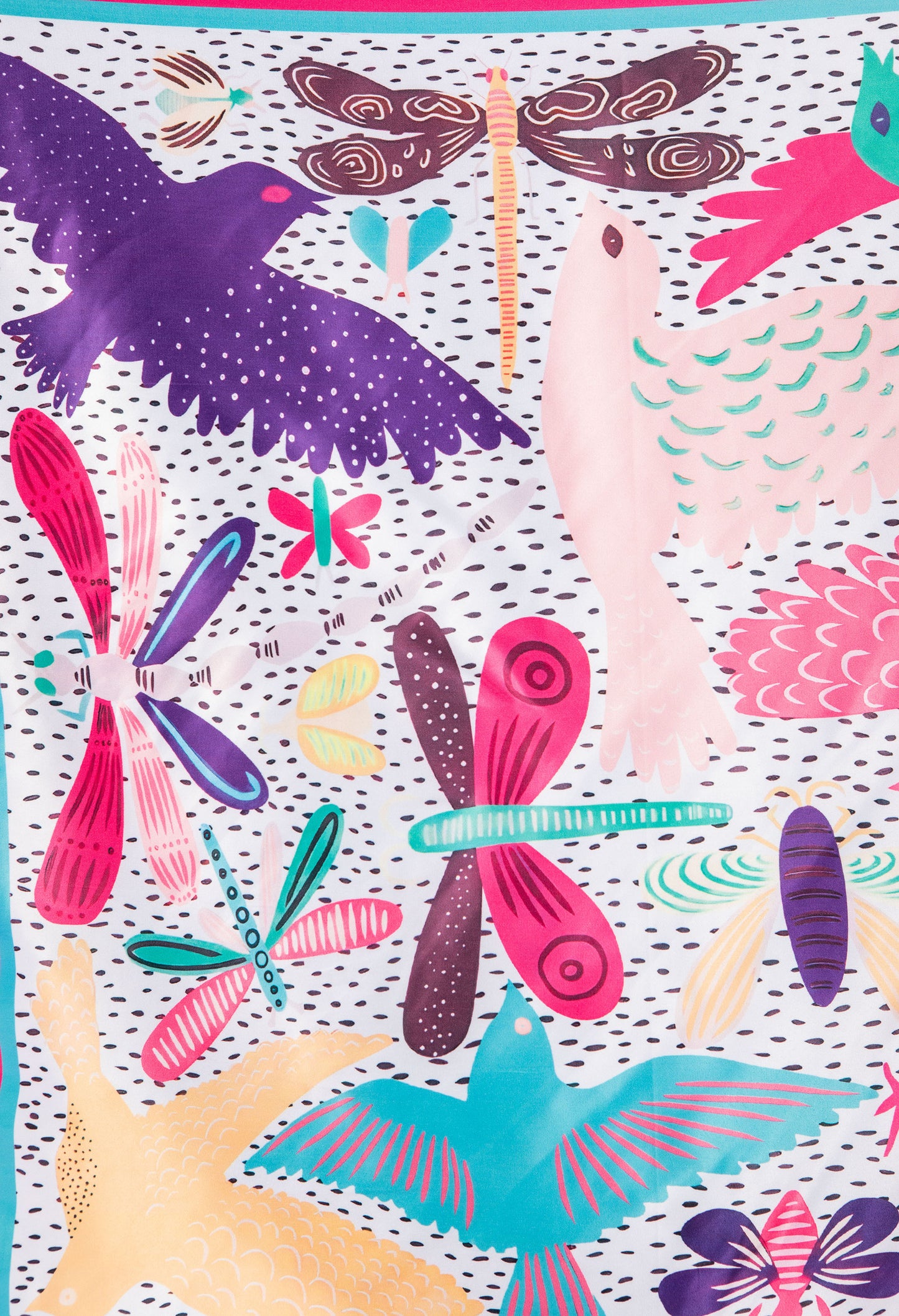 Dragon Fly Satin Touch Scarf