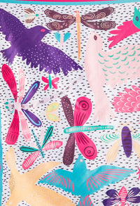 Dragon Fly Satin Touch Scarf